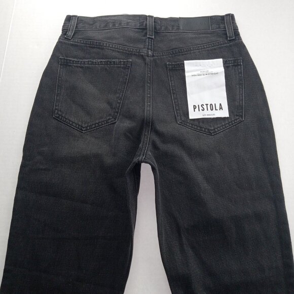 Pistola Women's Keaton High Rise Slim Straight Jeans Size 26 Taurus Black Wash - Picture 4 of 8